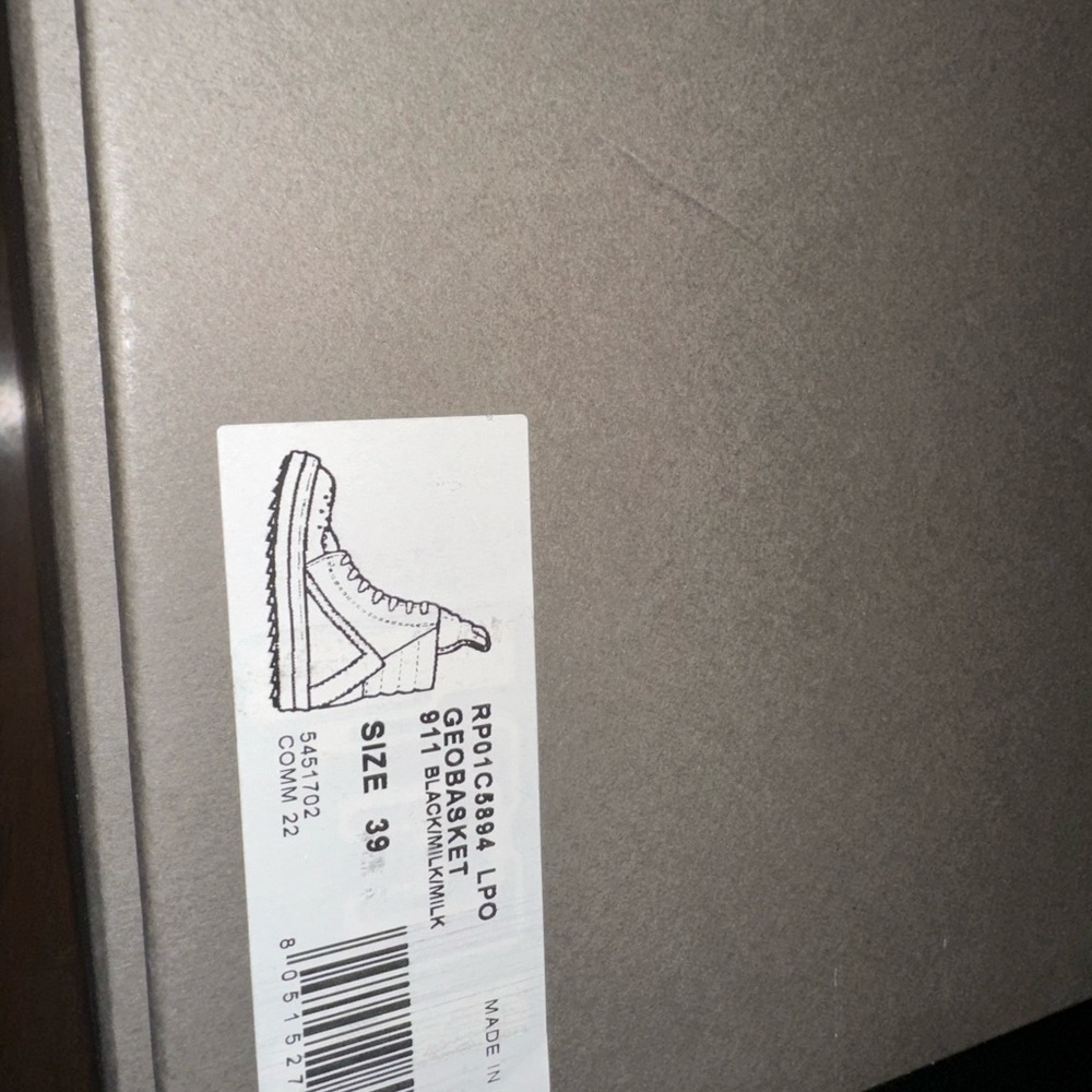 Rick Owen’s Geo Basket Sneakers - Picture 7 of 8